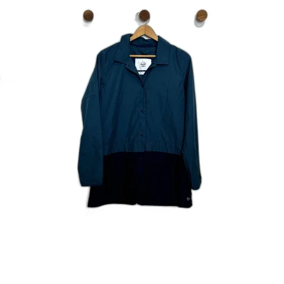 Herschel Voyage Coach Jacket Windbreaker Jacket Large Long Sleeve Snap - Picture 2 of 16
